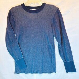 POLAREDGE Dark Blue Hydropur Long Sleeve Crew Neck Thermal Top Boy's Men's Large